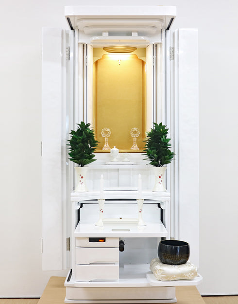Soka Gakkai Furniture-style Buddhist Altar "Akane" Available in 4 colors Made in Japan Rainbow Gold Cabinet Compatible with Permanent Gohonzon